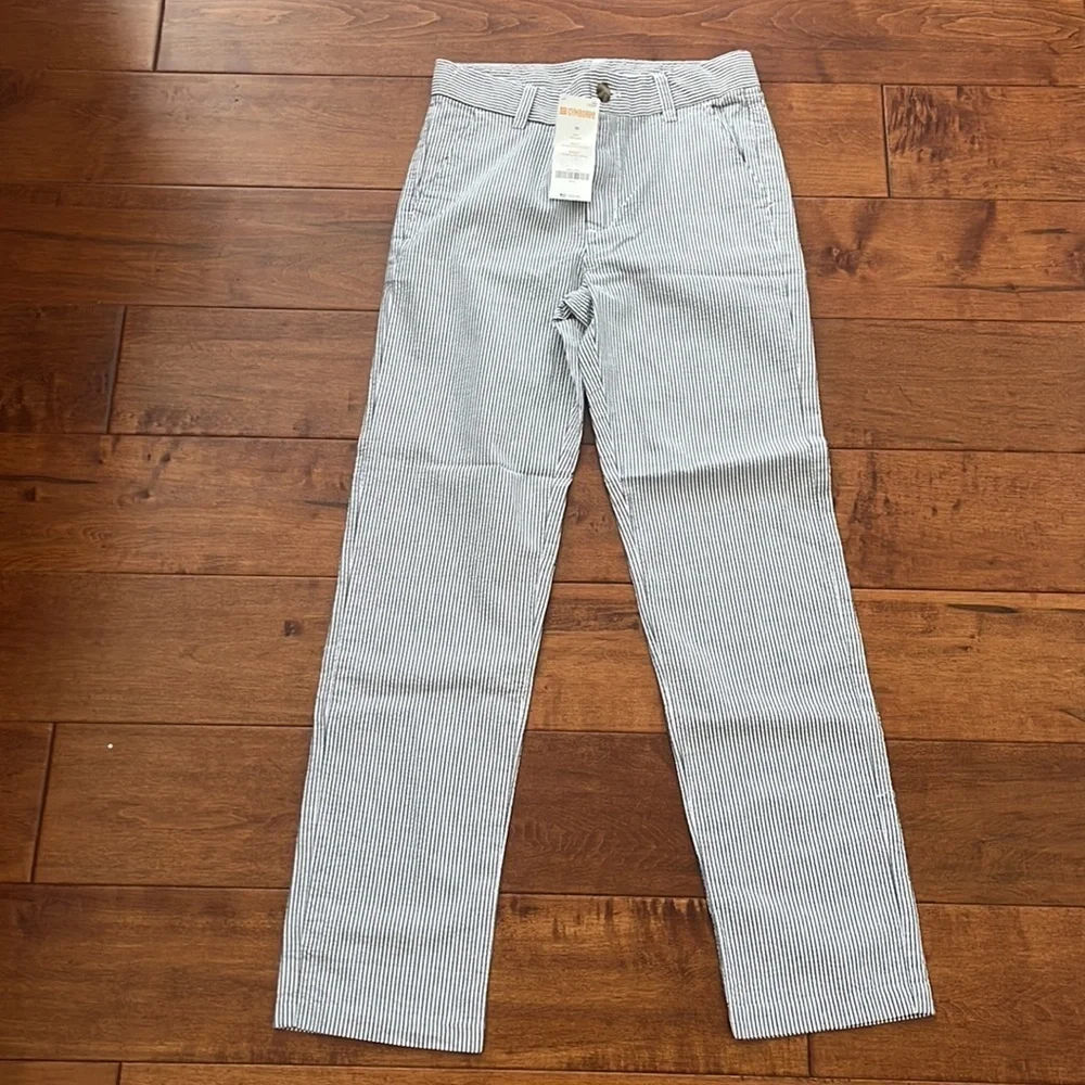 NWT Gymboree Dress Pant Size 10 Gray and white Striped